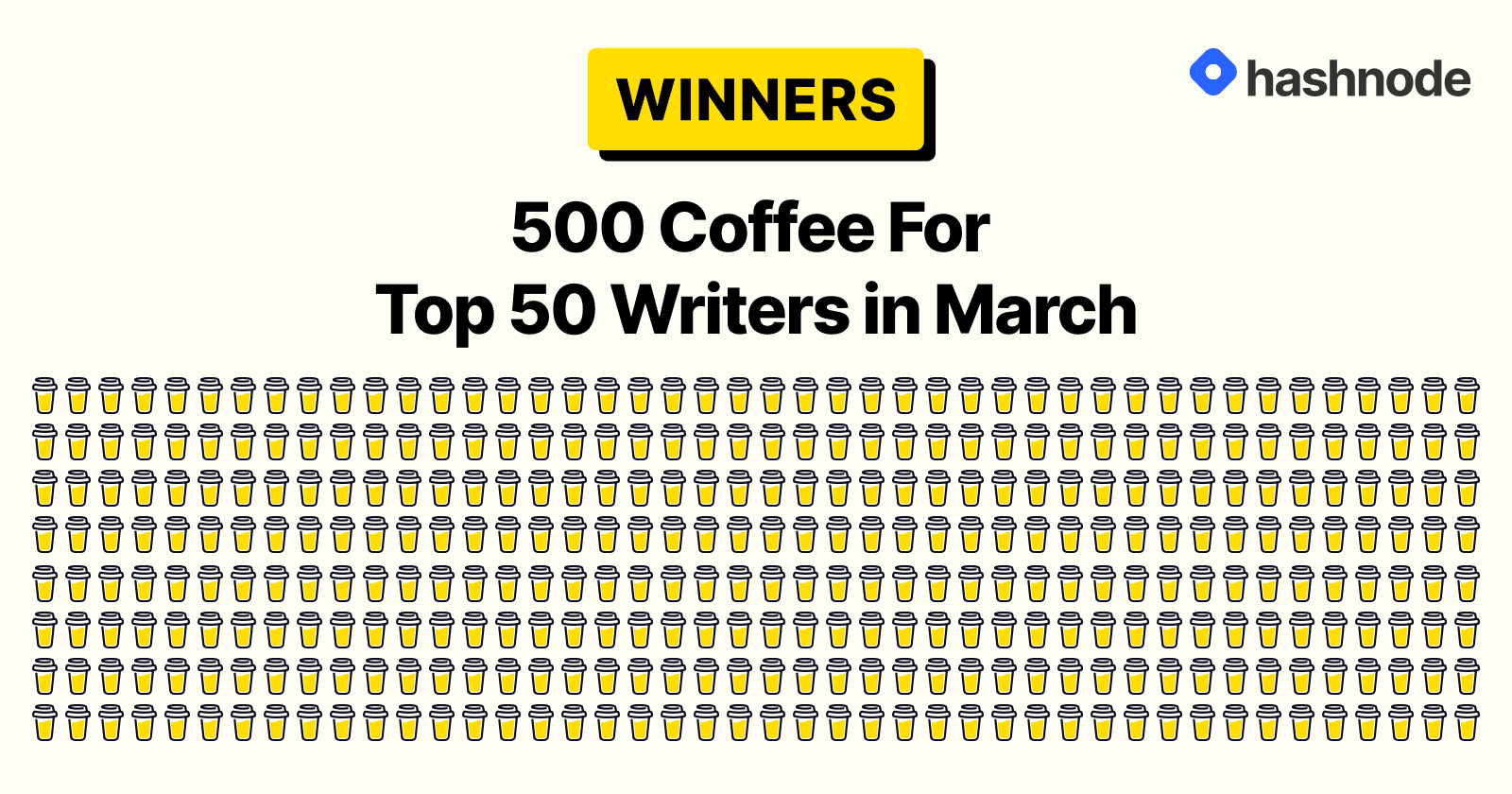 Winners of Buy Me A Coffee March Giveaway!