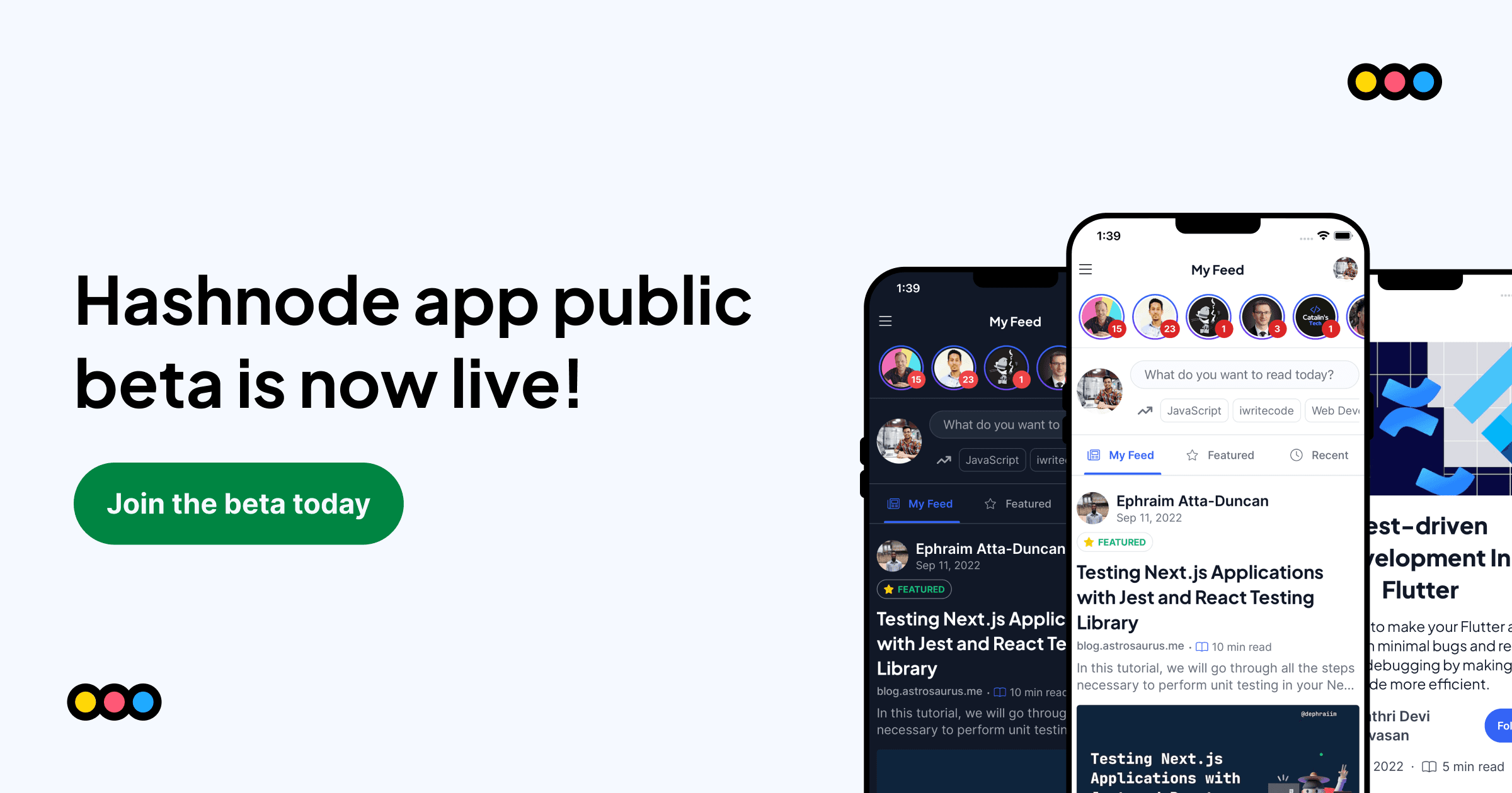 Hashnode App Public Beta Is Now Live!